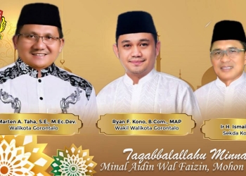 UCAPAN IDUL FITRI 1443 H - 2022 Masehi Pemerintah Kota Gorontalo