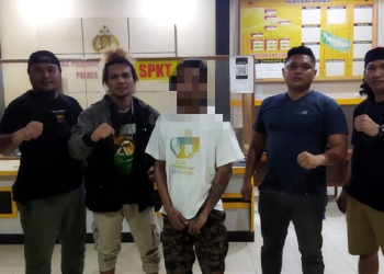 Tim Watawatanga Polres Bone Bolango mengamankan BWR terduga pencabulan anak di bawah umur. (istimewa)