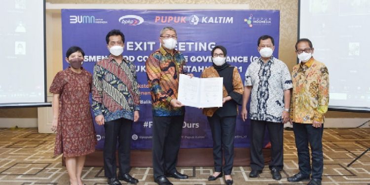 PT Pupuk Kalimantan Timur (PKT) kembali meraih predikat sangat baik dalam penerapan Good Corporate Governance (GCG) perusahaan dengan skor 95,448. (Foto: Istimewa)