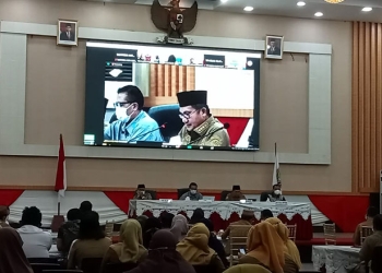 Penilaian tahap III verifikasi tingkat Kota Penghargaan Pembangunan Daerah (PPD) tahun 2022, di Bandayo Lo Yiladia Senin (4/3/2022), foto : Sari/gopos