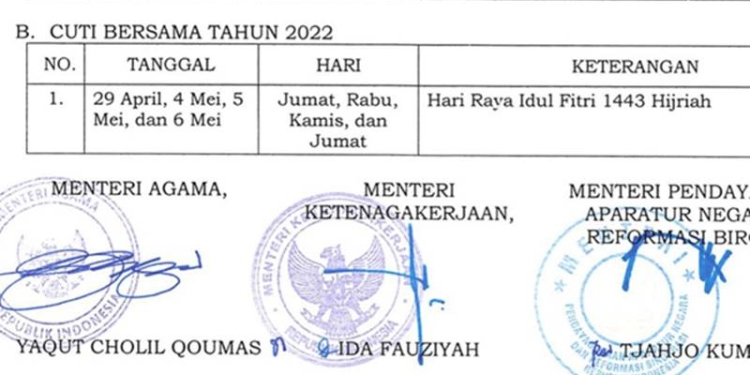 Cuti lebaran