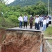 Komisi III DPRD Provinsi Gorontalo meninjau jalan putus di Kecamatan Suwawa, Jumat (8/4/2022) (istimewa)