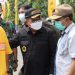 Ketua DPRD Provinsi Gorontalo (ujung kanan) bersama Wali Kota Gorontalo Marten Taha (tengah) dan Gubernur Gorontalo Rusli Habibie (ujung kiri) dalam agenda pencanangan pekerjaan jalan Jhon Aryo Katili, Sabtu (16/4/2022) (Dok. Humas/Deprov)