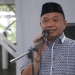 Arifin Djakani memberikan sambutan saat peresmian toko bangunan dari PT Tulus Grup miliknya, Jumat (22/4/2022) (istimewa)