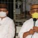 Rusli Habibie bersama Idris Rahim memberikan keterangan pers terkait Calon Penjabat Gubernur Gorontalo, Minggu (24/4/2022) (istimewa)
