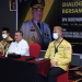 Wagub Gorontalo H. Idris Rahim (tengah), memaparkan capaian pembangunan Provinsi Gorontalo pada dialog media yang digelar oleh Dinas Komunikasi, Informatika, dan Statistika Provinsi Gorontalo di Hotel Aston, Kota Gorontalo, Selasa (19/4/2022). (Foto: Haris)