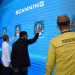 Wakil gubernur Idris Rahim didampingi,  Ketua Komisi I DPRD Aw Thalib,  Kepala Sub Direktorat Wilayah IV DR. Wawan Munawar Kholid, Kepala Dinas Kominfotik Masran Rauf saat melaunching Program Gorontalo Digital, dalam transformasi layanan masyarakat ditingkat desa/kelurahan, bertempat di Ballroom Aston Hotel Kota Gorontalo, Selasa (19/04/2022). (Foto: Haris)