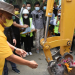 Gubernur Gorontalo Rusli Habibie memecahkan kendi sebagai tanda dimulainnya pekerjaan rekonstruksi Jl. DR. Prof. Jhon Aryo Katili atau eks Andalas, bertempat di Simpang Lima Telaga, Sabtu (16/4/2022). (Foto: Salman)