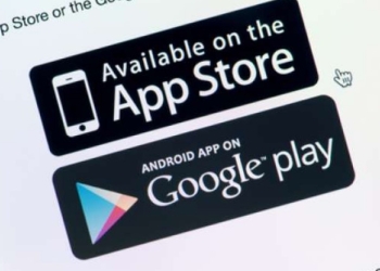 Dua toko aplikasi mobile utama, App Store dan Google Play Store (Suara.com)