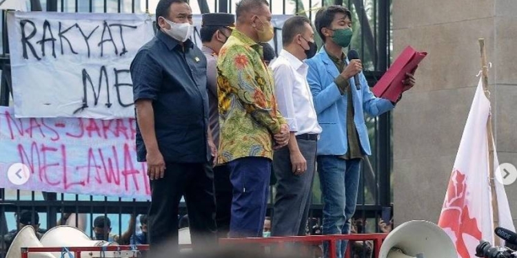 Aksi Demo 11 April 2022