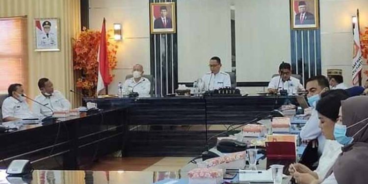 Pemkab Gorut Ambil Langkah Strategis Terkait LHP BPK-RI rapat koordinasi