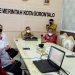Wali Kota Gorontalo, Maten Taha, bersama jajaran Organisasi Perangkat Daerah (OPD) Kota Gorontalo mengikuti pembukaan Mesrembang Nasional, secara daring di Rudis Wali Kota Gorontalo, Kamis (28/4/2022). (Foto: Sari/Gopos)