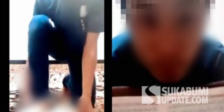 Kolase tangkapan layar video viral di Sukabumi seorang remaja injak alquran sambil tantang umat muslim. [Sukabumiupdate.com/Istimewa]