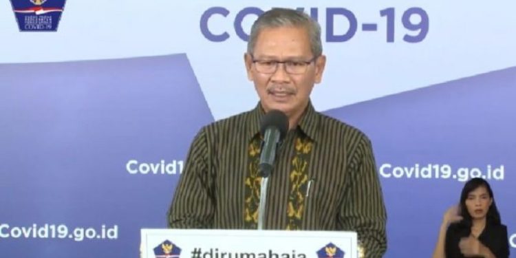 Mantan Juru Bicara Pemerintah untuk Penanganan Covid-19 Ahmad Yurianto. (Youtube BNPB Indonesia)