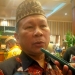 Direktur Utama Bank Sulutgo, Revino M. Pepah saat diwawancarai awak media usai pelaksanaan Halal bi Halal di Grand Q Hotel Kota Gorontalo, Kamis (19/5/2022). (Foto Istimewa)