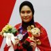 Atlet Taekwondo perwakilan Provinsi Gorontalo, Silvana Lamanda berhasil menyumbangkan medali perak diajang Sea Games Vietnam 2021. (Foto: Istimewa)