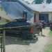 Foto : Sebua mobil Xenia menghantam teras rumah warga di Kecamatan Dungingi, Kota Gorontalo, Senin (23/5/2022).