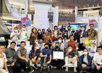 Kenalkan keunggulan produk guna mendorong optimalisasi sektor pertanian dalam negeri, PT Pupuk Kalimantan Timur (PKT) meriahkan Jakarta Marketing Week (JakMW) 2022, yang diselenggarakan Markplus Inc. di Grand Atrium Kota Kasablanka Mall, pada 18-22 Mei 2022. (Foto: Istimewa)