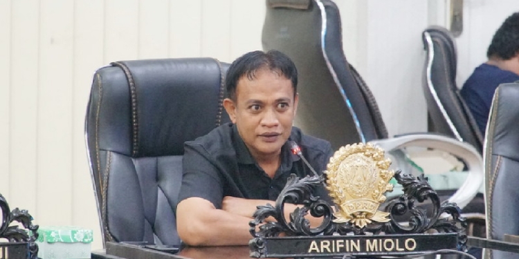 Anggota komisi A Dewan Perwakilan Rakyat Daerah (DPRD) Kota Gorontalo, Arifin Miolo.