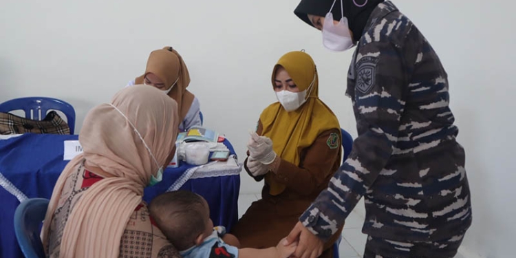 Hepatitis Akut Bisa Dicegah dengan Imunisasi, Lanal Gorontalo Gencarkan Sosialisasi