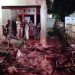 Satu unit warung yang digunakan untuk menjual Bahan Bakar Minyak (BBM) di Desa Popodu, Kecamatan Bulango Timur hangus terbakar, Jumat (27/5/2022). (Foto Istimewa)