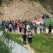 Gerakan Masyarakat Mei Berdarah saat melakukan aksi demo guna memprotes harga pembayaran tanah waduk bulango ulu yang mengalami penurunan. (Foto Istimewa)
