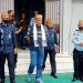 Wakil Menteri Hukum dan Ham RI, Edward Omar Sharif Hiariej (Tengah), didampingi Kepala Kantor Kemenkumham Gorontalo, Heni Susila Wardoyo (kiri) dan Kepala Kantor Imigrasi Gorontalo, Joni Rumagit (kanan), meninjau kantor Imigrasi Kelas I TPI Gorontalo, Jum'at (13/5/2022. Foto : Sari/gopos