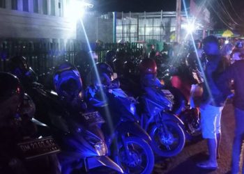Suasana parkir pusat kota