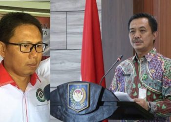(kiri) staf ahli bidang budaya sportivitas Kementerian Pemuda dan Olahraga, Dr. Ir Hamka Hendra Noer.
(Kanan) Direktur Jenderal (Dirjen) Bina Pemerintahan Desa, Kementerian Dalam Negeri (Kemendagri) Dr. Yusharto Huntoyungo, M.Si