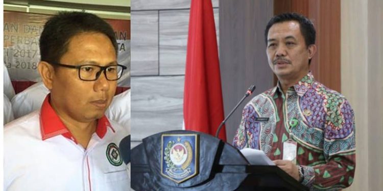 (kiri) staf ahli bidang budaya sportivitas Kementerian Pemuda dan Olahraga, Dr. Ir Hamka Hendra Noer.
(Kanan) Direktur Jenderal (Dirjen) Bina Pemerintahan Desa, Kementerian Dalam Negeri (Kemendagri) Dr. Yusharto Huntoyungo, M.Si