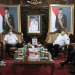 Susana pertemuan Gubernur Rusli dan jajarannya bersama Rektor Institut Pemerintahan Dalam Negeri (IPDN) Dr. Hadi Prabowo di ruang rektor kampus IPDN , Jatinangor, Jawa Barat, Rabu (11/5/2022). (Foto: Zakir BPG)