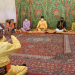 Prosesi adat Moloopu untuk Penjabat Gubernur Gorontalo Hamka Hendra Noer, bertempat di Rumah Dinas Gubernur, Senin (16/5/2022). (Foto: Salman)