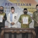Pemerintah Kota Gorontalo pada penyerahan penghargaan menata pengelolaan keuangan dengan baik, yang ke delapan kali berturut-turut, oleh BPK Provinsi Gorontalo, Rabu (18/5/2022). (Foto dok. humas)