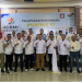 Penjagub Gorontalo Hamka Hendra Noer didampingi ketua KONI dan Ketua KORMI Provinsi Gorontalo berfoto bersama Perwakilan Atlet Gorontalo yang akan mengikuti Festival Olahraga Rekreasi Nasional (Fornas) ke-VI di Kota Palembang, Sumatera Selatan. (Foto: Mila)