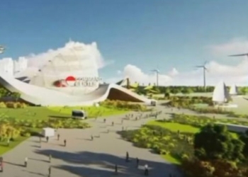 Ilustrasi IKN Nusantara. [YouTube Sekretariat Presiden/Suara.com]