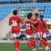 Selebrasi skuad Timnas Indonesia U-19 usai membobol gawang Gimcheon Sangmu FC dalam pertandingan uji coba yang berlangsung di Auxiliary Mini Stadium, Daegu, Korea Selatan, Selasa (5/4/2022). (dok. PSSI/Suara.com)