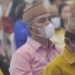 Kepala Dinas Kepemudaan Olahraga dan Pariwisata (Kadisporapar) Kabupaten Gorontalo, Syamsul Baharudin saat mengahdiri kegiatan pembukaan Gorontalo Karnaval Karawo 2022 di Grand Palace Convention Center (GPCC), Kota Gorontalo, Senin (6/6/2022). (Foto: Putra/Gopos)
