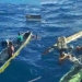 Evakuasi tiga nelayan yang tenggelam setelah perahu yang ditumpangi mengalami kerusakan.