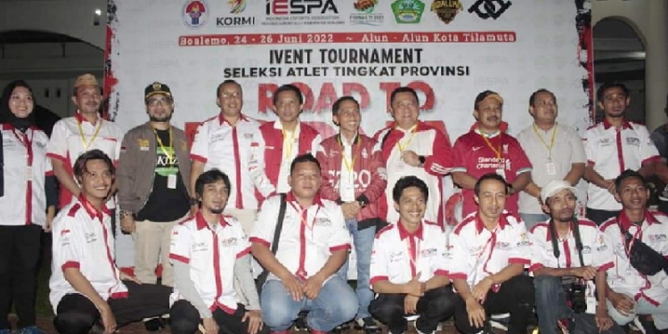 IESPA Provinsi Gorontalo melaksanakan seleksi untuk menjaring atlet-atlet berprestasi yang disiapkan pada FORNAS di Kota Palembang Provinsi Sumatera Selatan Tahun 2022. (Foto: Humas Kominfo Kabupaten Gorontalo)