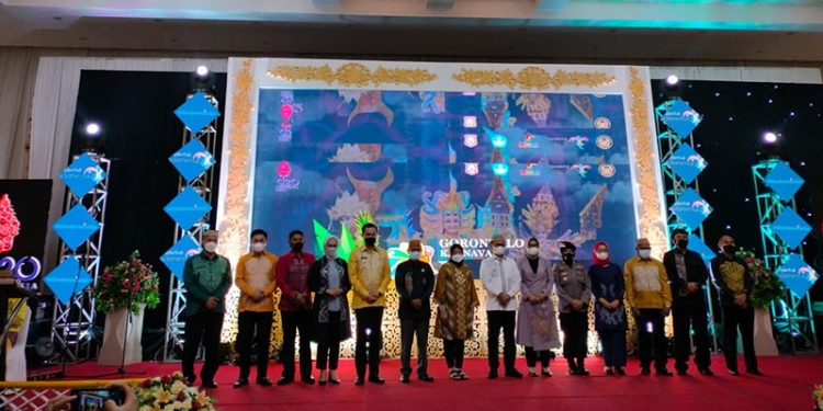 Gorontalo karnaval festival Karawo tahun 2022, di di Grand Palace Convention Center, Senin (6/7/2022). Foto : Sari/gopos
