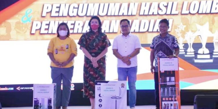Sekretariat DPRD Kota Gorontalo, berasil mendapatkan peringkat ke II lomba vocal Grub pada kegiatan SulutGo Expo ke-X tahun 2022.