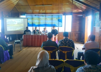 Rapat Koordinasi Tim Pengawasan Orang Asing (Timpora), di RM Salsa Kecamatan Marisa, Rabu (15/06/2022) (yusuf/gopos)