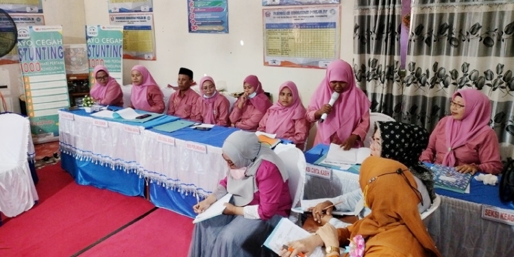 Kegiatan penilaian Lomba Kampung KB di Desa Bulili, Kecamatan Duhiadaa, Kabupaten Pohuwato, Kamis (2/6/2022). (Foto: Putra/Gopos)