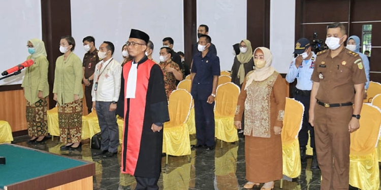 Wakil Ketua Pengadilan Negeri Marisa Kelas II, Achmad Yuliandi Erria Putra, Pengambilan Sumpah Jabatan, Rabu (30/06/2022)