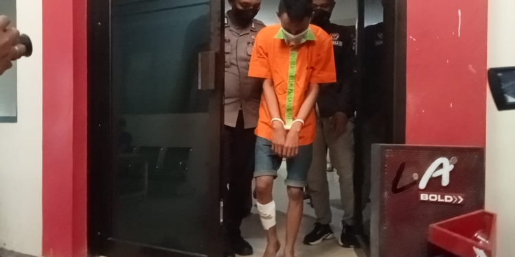 RAPM alias Iki berada di Polres Gorontalo Kota