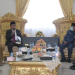 Penjabat Gubernur Hamka Hendra Noer didampingi Sekdaprov Darda Daraba saat memimpin Rapat Pimpinan (Rapim) Organisasi Perangkat Daerah (OPD) di lingkup Pemerintah Provinsi Gorontalo, Senin (27/6/2022).Rapat ini untuk menindak lanjuti arahan sejumlah Menteri kepada Hamka beberapa waktu lalu di Jakarta. (Foto: Salman)