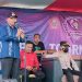 Bupati Pohuwato, Saipul Mbuinga, Memberikan Sambutan Turnamen Paguat Cup 2022, Kamis 09/06/2022 (Yusuf/Gopos)