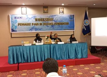 Wali Kota Gorontalo, Marten Taha, membuka pelaksanaan workshop P4GN di Instansi Pemerintah OPD Kota Gorontalo, Rabu (8/6/2022).