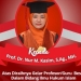 Prof. Dr. Nur M. Kasim, MH berhasil meraih gelar guru besar sesuai dengan SK Menteri Pendidikan, Kebudayaan, Riset dan Teknologi Nadiem Makarim tertanggal 2 Juni 2022. (istimewa)