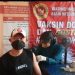 Pelaksanaan vaksinasi kerjasama BINDA Jatim dan Dinkes Kota Blitar. (Foto: dok. BINDA Jatim)